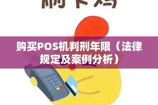 购买POS机判刑年限（法律规定及案例分析）