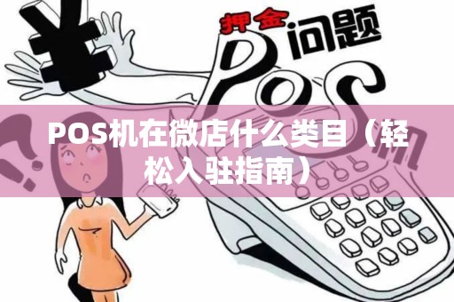 POS机在微店什么类目（轻松入驻指南）