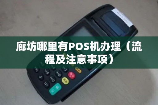 廊坊哪里有POS机办理（流程及注意事项）