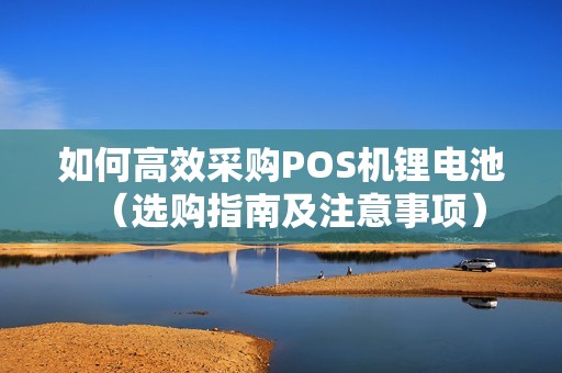 如何高效采购POS机锂电池（选购指南及注意事项）