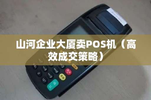 山河企业大厦卖POS机（高效成交策略）