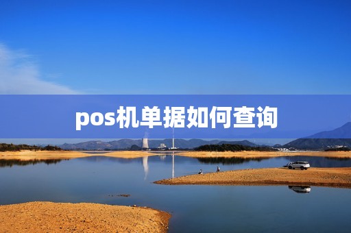pos机单据如何查询