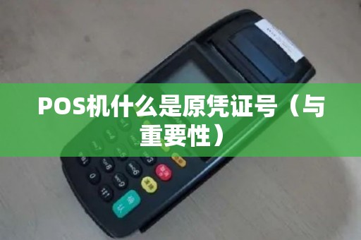 POS机什么是原凭证号（与重要性）