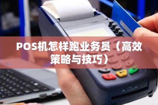 POS机怎样跑业务员（高效策略与技巧）