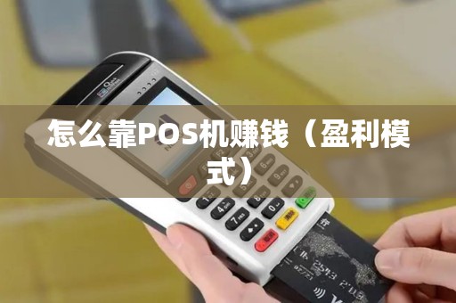 怎么靠POS机赚钱（盈利模式）