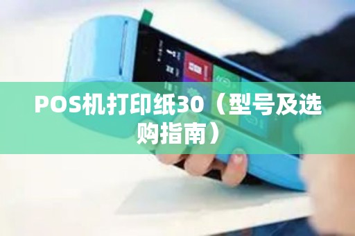 POS机打印纸30（型号及选购指南）