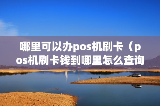 哪里可以办pos机刷卡（pos机刷卡钱到哪里怎么查询）