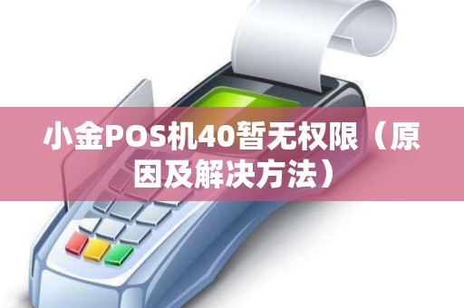 小金POS机40暂无权限（原因及解决方法）