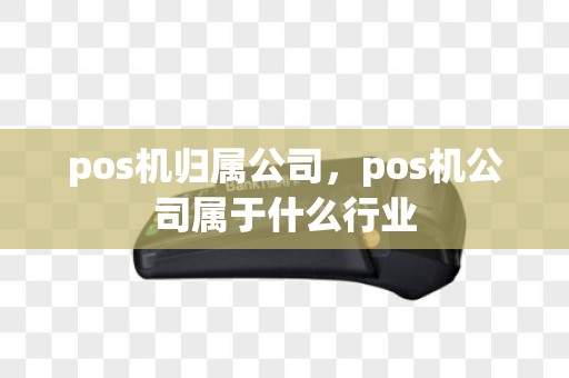 pos机归属公司，pos机公司属于什么行业