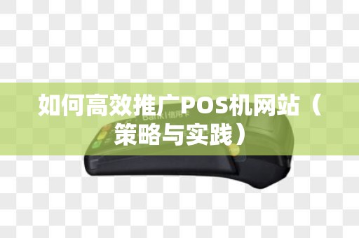 如何高效推广POS机网站（策略与实践）