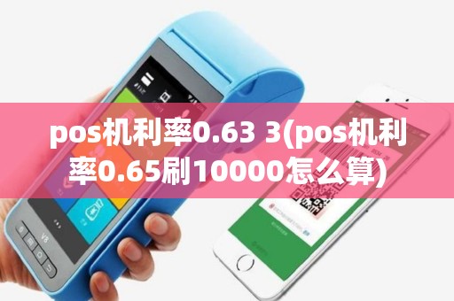 pos机利率0.63 3(pos机利率0.65刷10000怎么算)