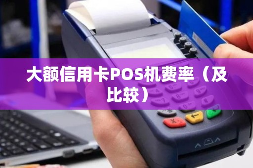 大额信用卡POS机费率（及比较）