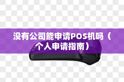 没有公司能申请POS机吗（个人申请指南）