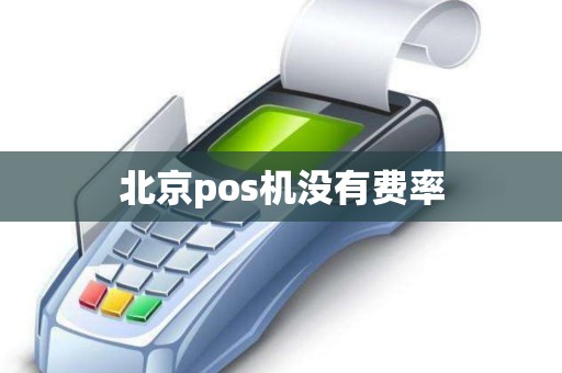 北京pos机没有费率