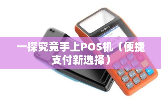 一探究竟手上POS机（便捷支付新选择）