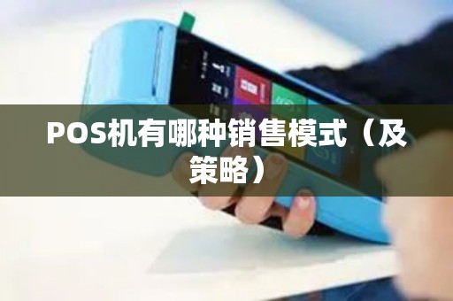 POS机有哪种销售模式（及策略）