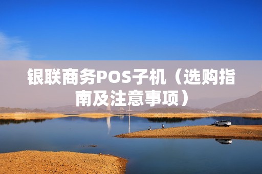 银联商务POS子机（选购指南及注意事项）