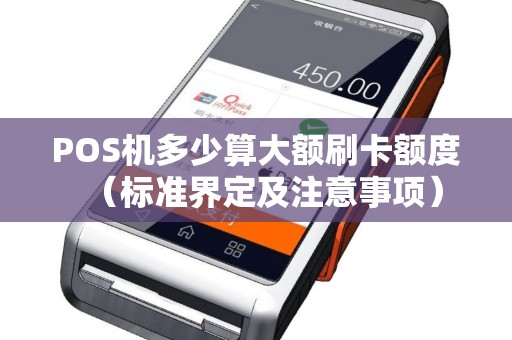 POS机多少算大额刷卡额度（标准界定及注意事项）