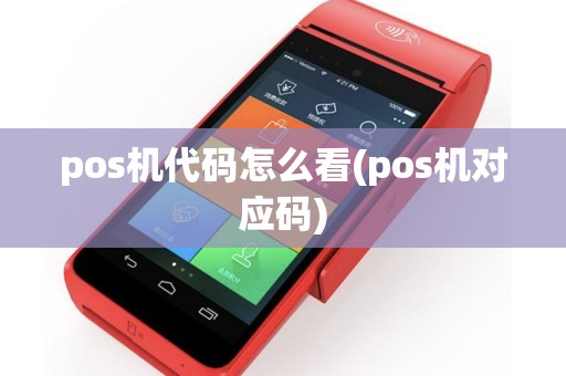 pos机代码怎么看(pos机对应码)