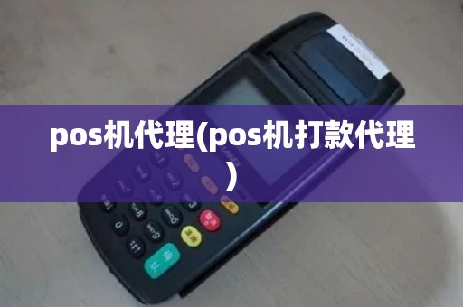 pos机代理(pos机打款代理)