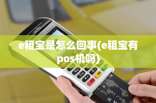 e租宝是怎么回事(e租宝有pos机吗)