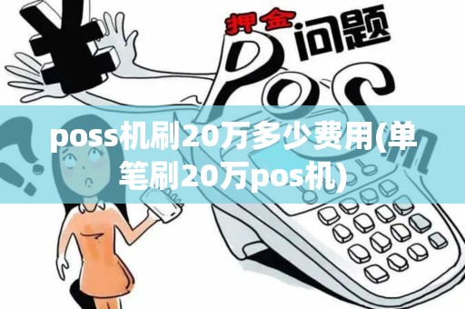 poss机刷20万多少费用(单笔刷20万pos机)