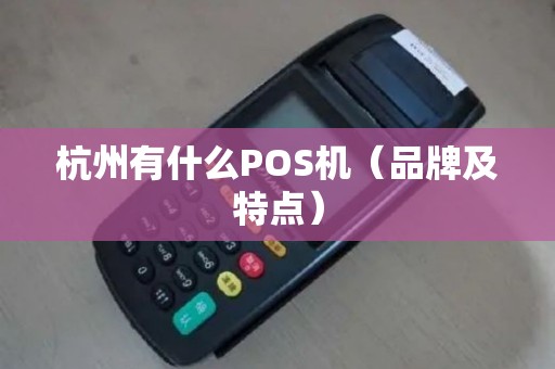 杭州有什么POS机（品牌及特点）
