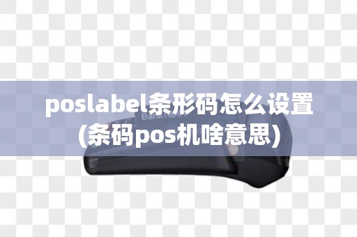 poslabel条形码怎么设置(条码pos机啥意思)