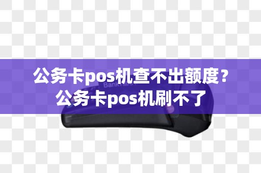 公务卡pos机查不出额度？公务卡pos机刷不了