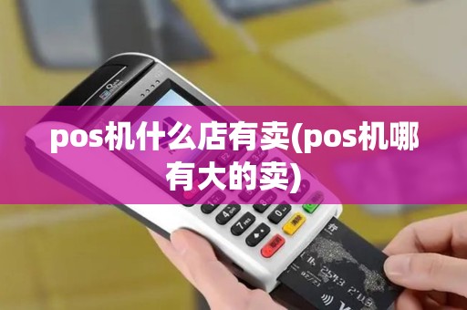 pos机什么店有卖(pos机哪有大的卖)