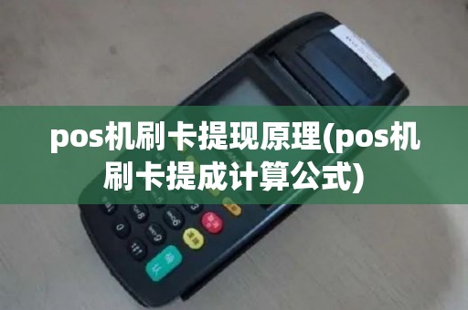 pos机刷卡提现原理(pos机刷卡提成计算公式)