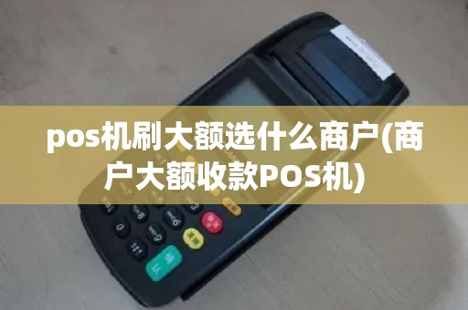 pos机刷大额选什么商户(商户大额收款POS机)