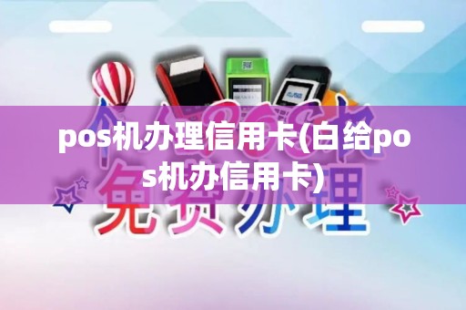 pos机办理信用卡(白给pos机办信用卡)
