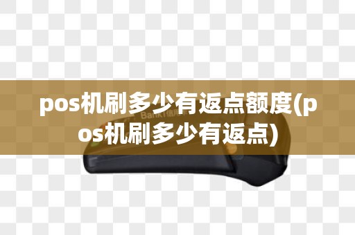 pos机刷多少有返点额度(pos机刷多少有返点)