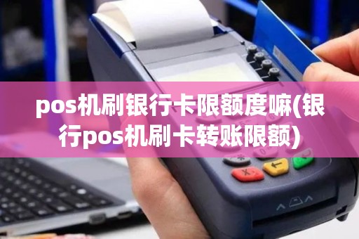 pos机刷银行卡限额度嘛(银行pos机刷卡转账限额)