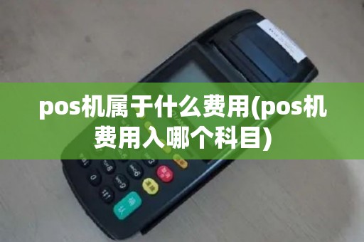 pos机属于什么费用(pos机费用入哪个科目)