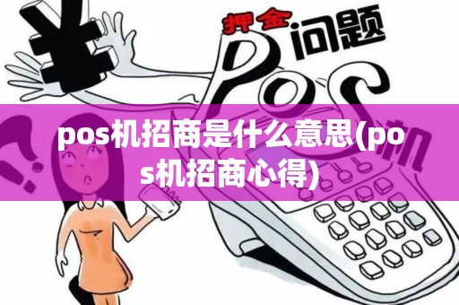 pos机招商是什么意思(pos机招商心得)