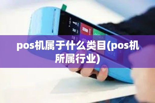 pos机属于什么类目(pos机所属行业)