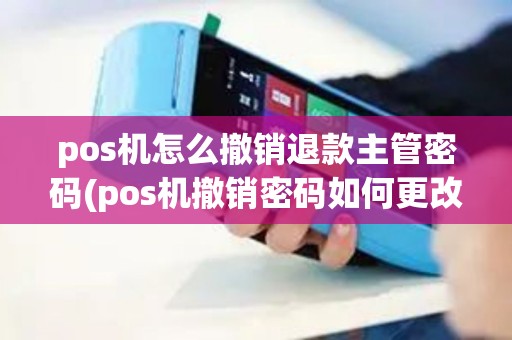 pos机怎么撤销退款主管密码(pos机撤销密码如何更改)