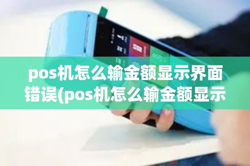 pos机怎么输金额显示界面错误(pos机怎么输金额显示界面)