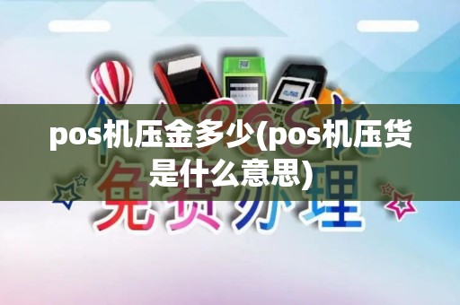 pos机压金多少(pos机压货是什么意思)