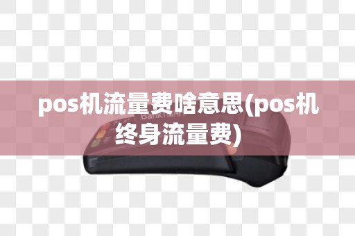pos机流量费啥意思(pos机终身流量费)
