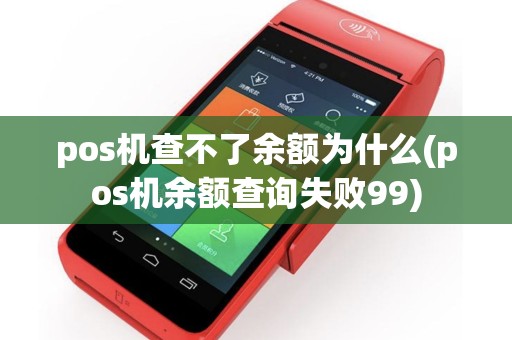 pos机查不了余额为什么(pos机余额查询失败99)