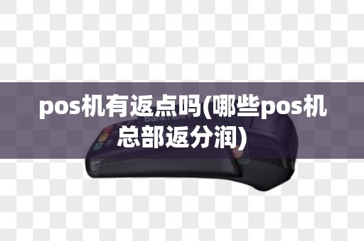 pos机有返点吗(哪些pos机总部返分润)