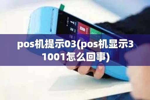 pos机提示03(pos机显示31001怎么回事)
