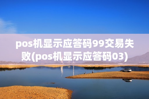 pos机显示应答码99交易失败(pos机显示应答码03)