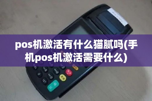 pos机激活有什么猫腻吗(手机pos机激活需要什么)