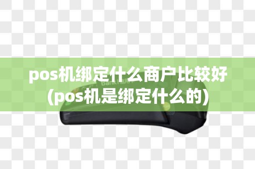 pos机绑定什么商户比较好(pos机是绑定什么的)
