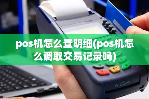 pos机怎么查明细(pos机怎么调取交易记录吗)