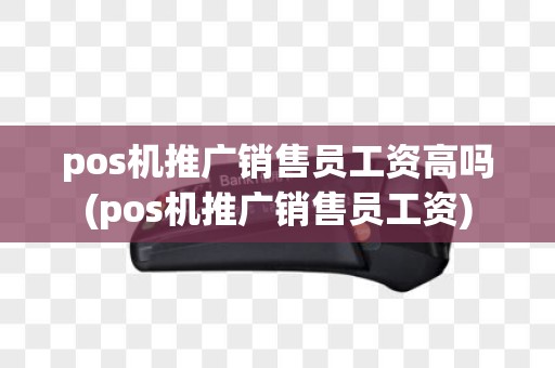 pos机推广销售员工资高吗(pos机推广销售员工资)
